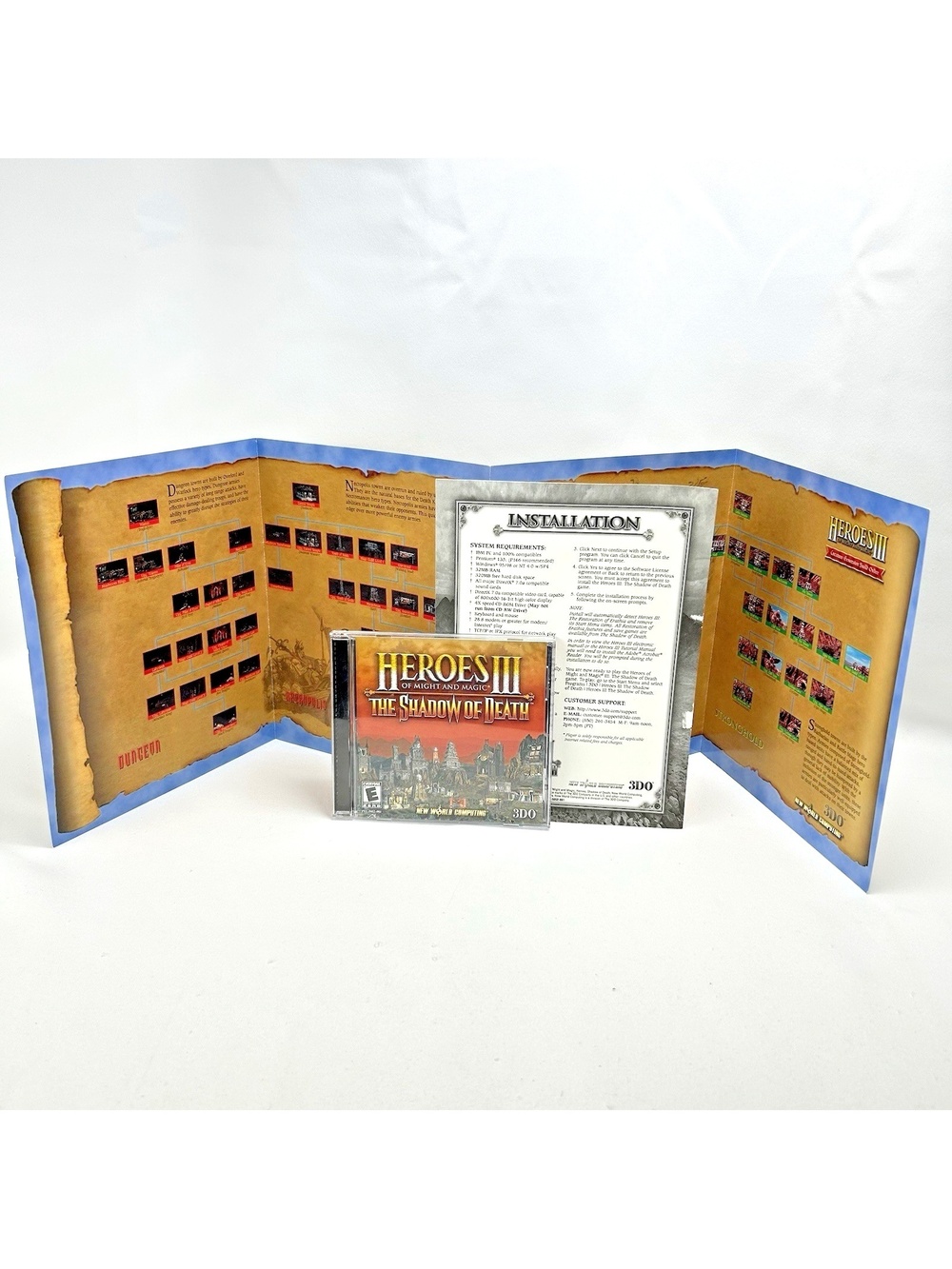 3DO Heroes of Might and Magic III The Shadow of Death Disc Case Build Order